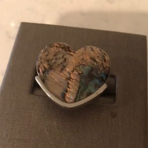 Paua shell ring